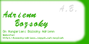 adrienn bozsoky business card